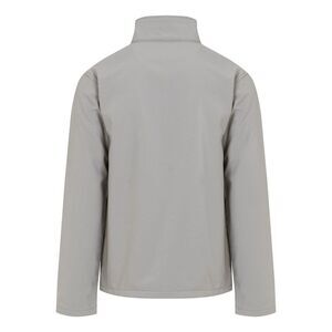 Regatta Mens Ascender Plain Double Layered Soft Shell Jacket / Mineral Grey/Blac